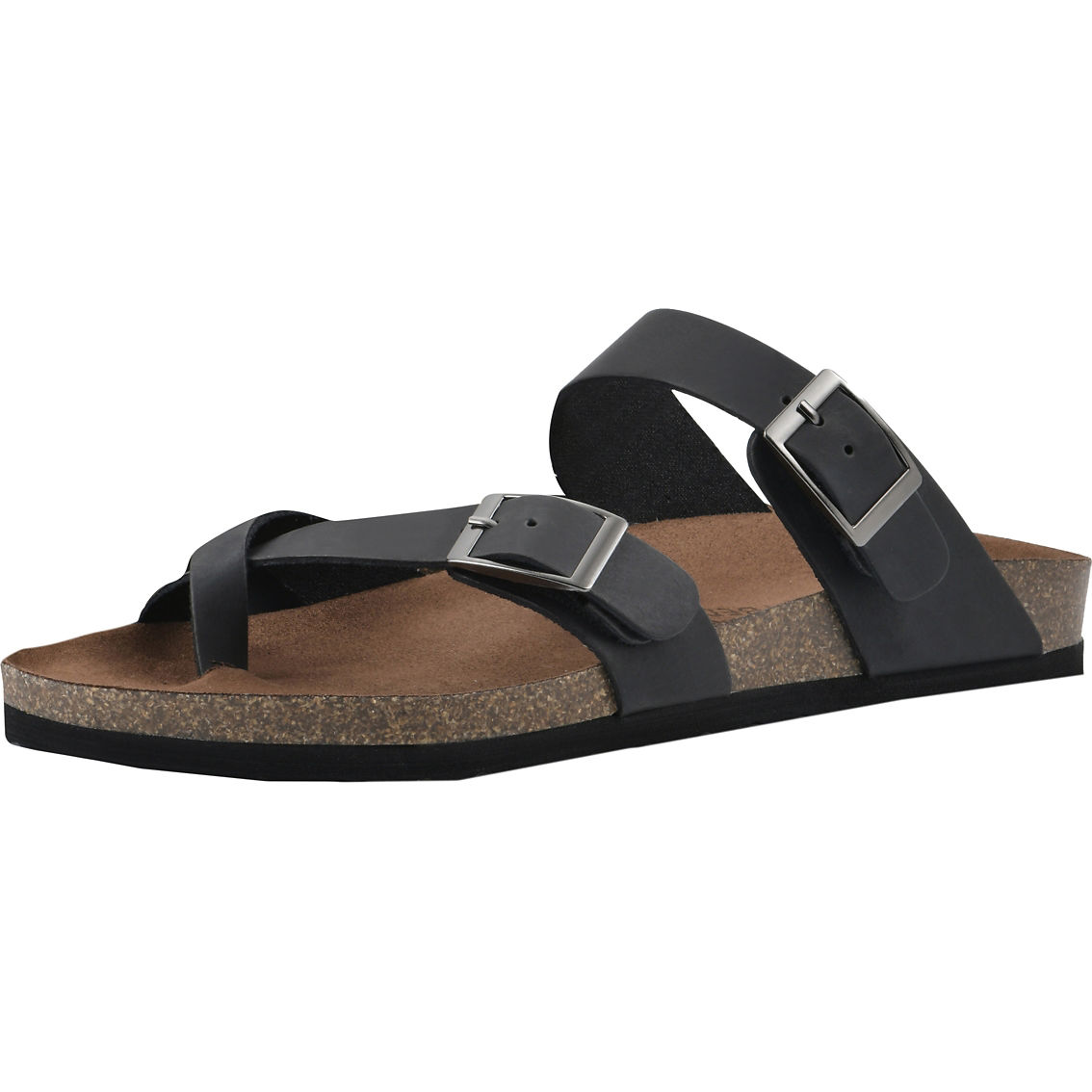 White Mountain Gracie Leather Footbed Sandals - Image 2 of 2