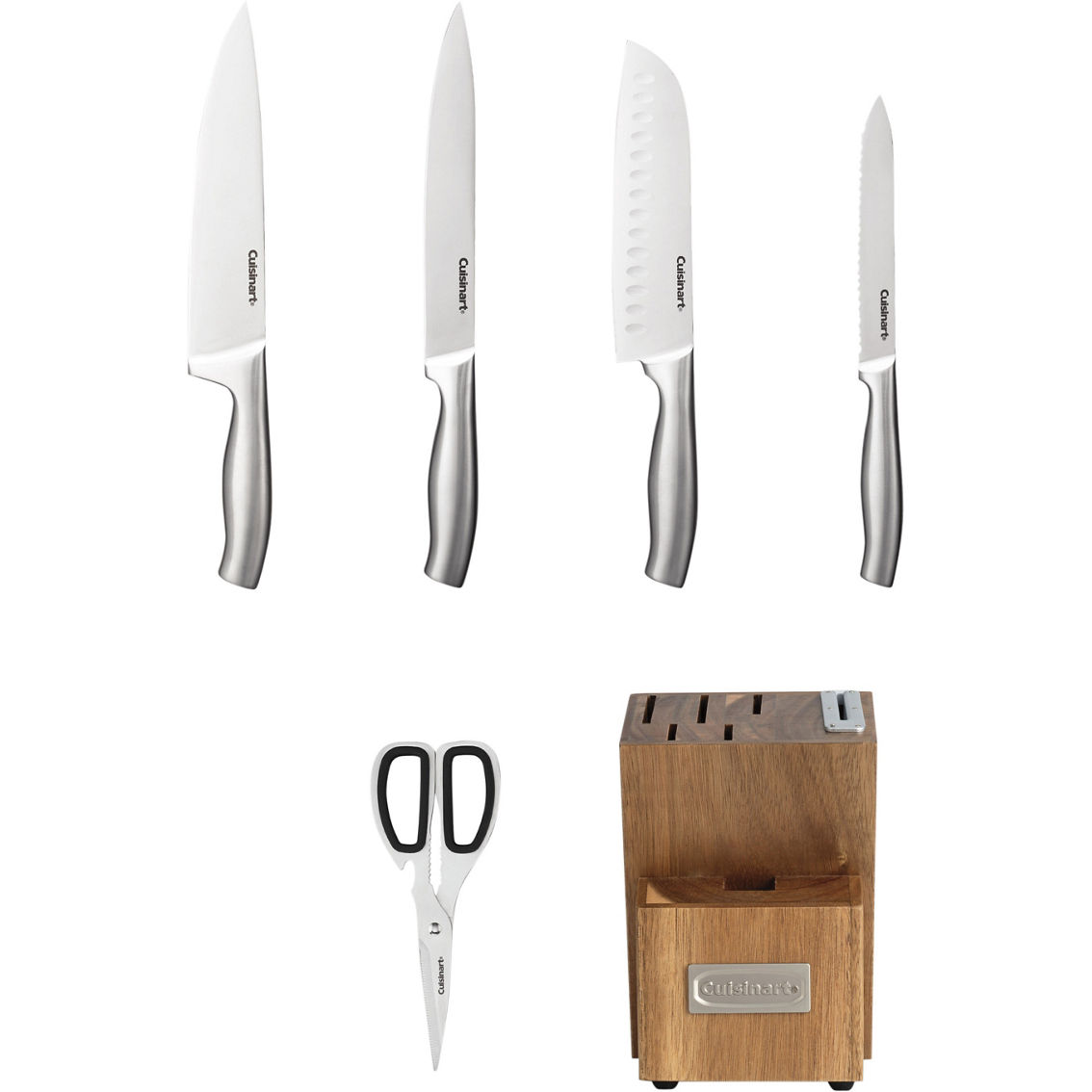 Cuisinart 7 pc. Stainless Steel Essentials Block Set with Built in Sharpener - Image 3 of 3