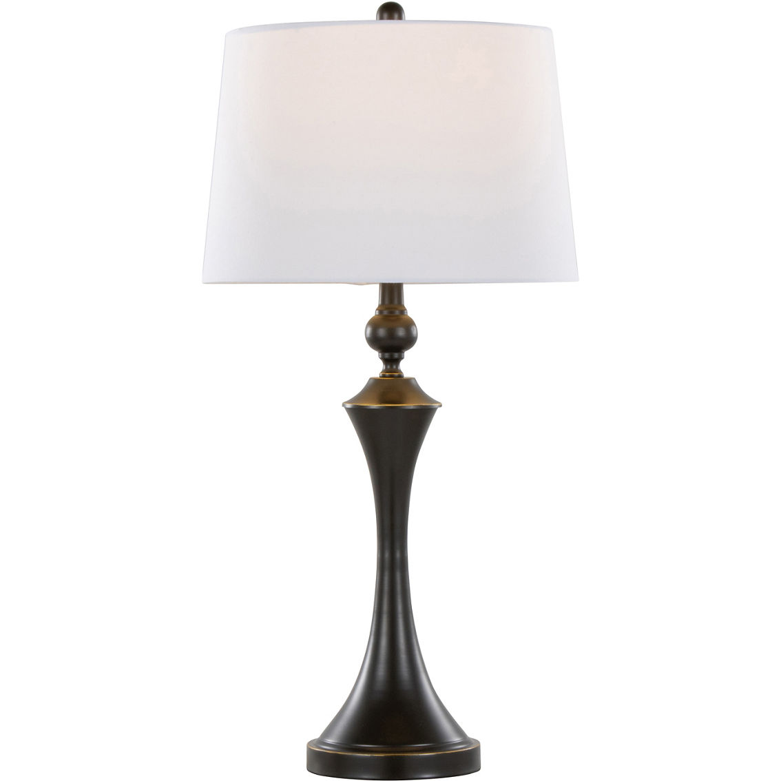 LumiSource Flint 30.75 in. Metal Table Lamp with USB 2 pc. Set - Image 3 of 10