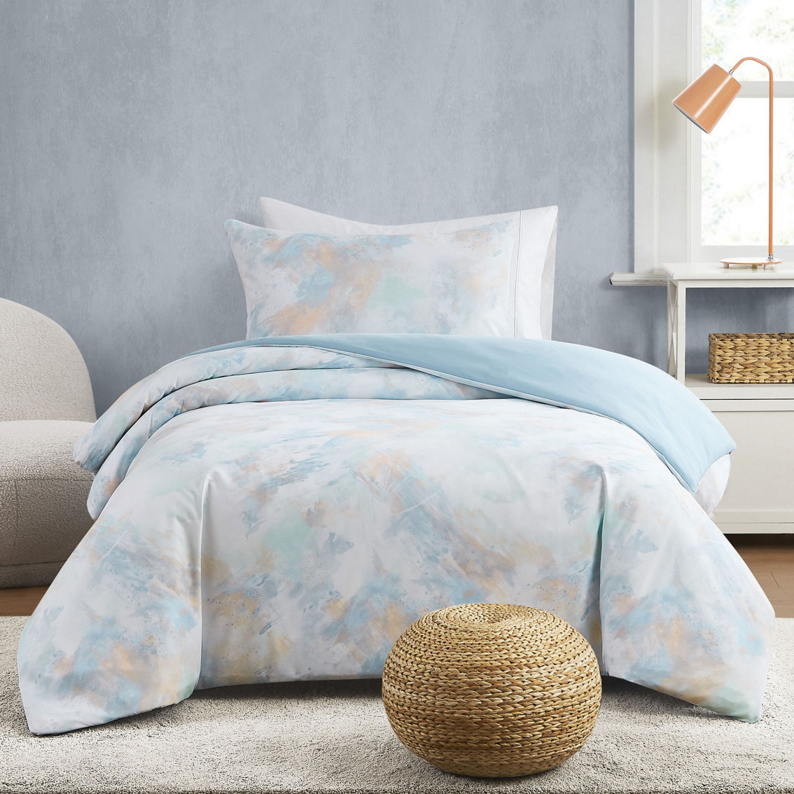 Truly Soft Hannah Watercolor Duvet Cover Set - Image 2 of 6