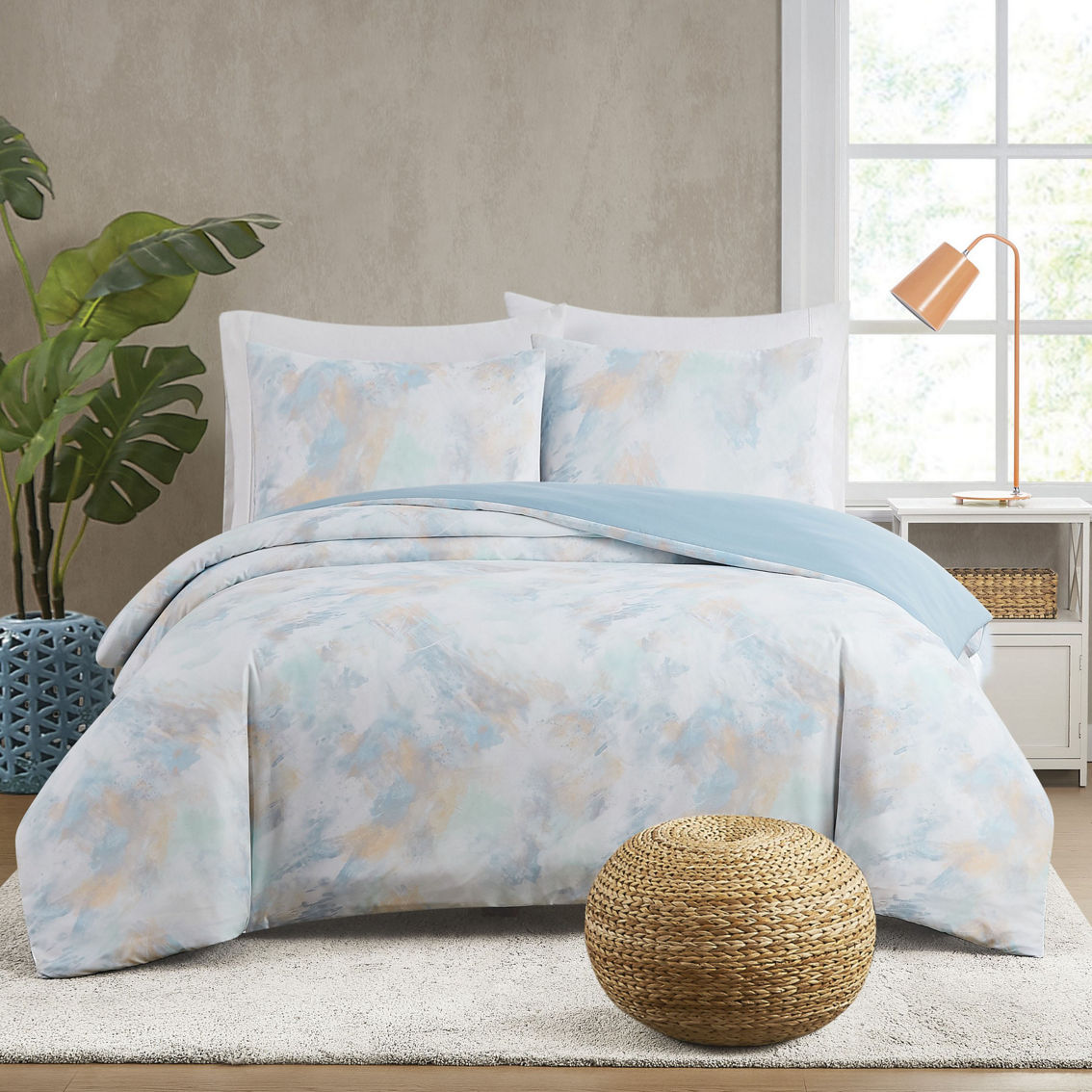 Truly Soft Hannah Watercolor Duvet Cover Set - Image 3 of 6