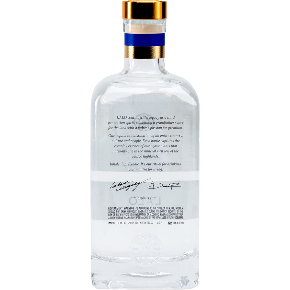 LaLo Blanco Tequila, 750ml - Image 2 of 2
