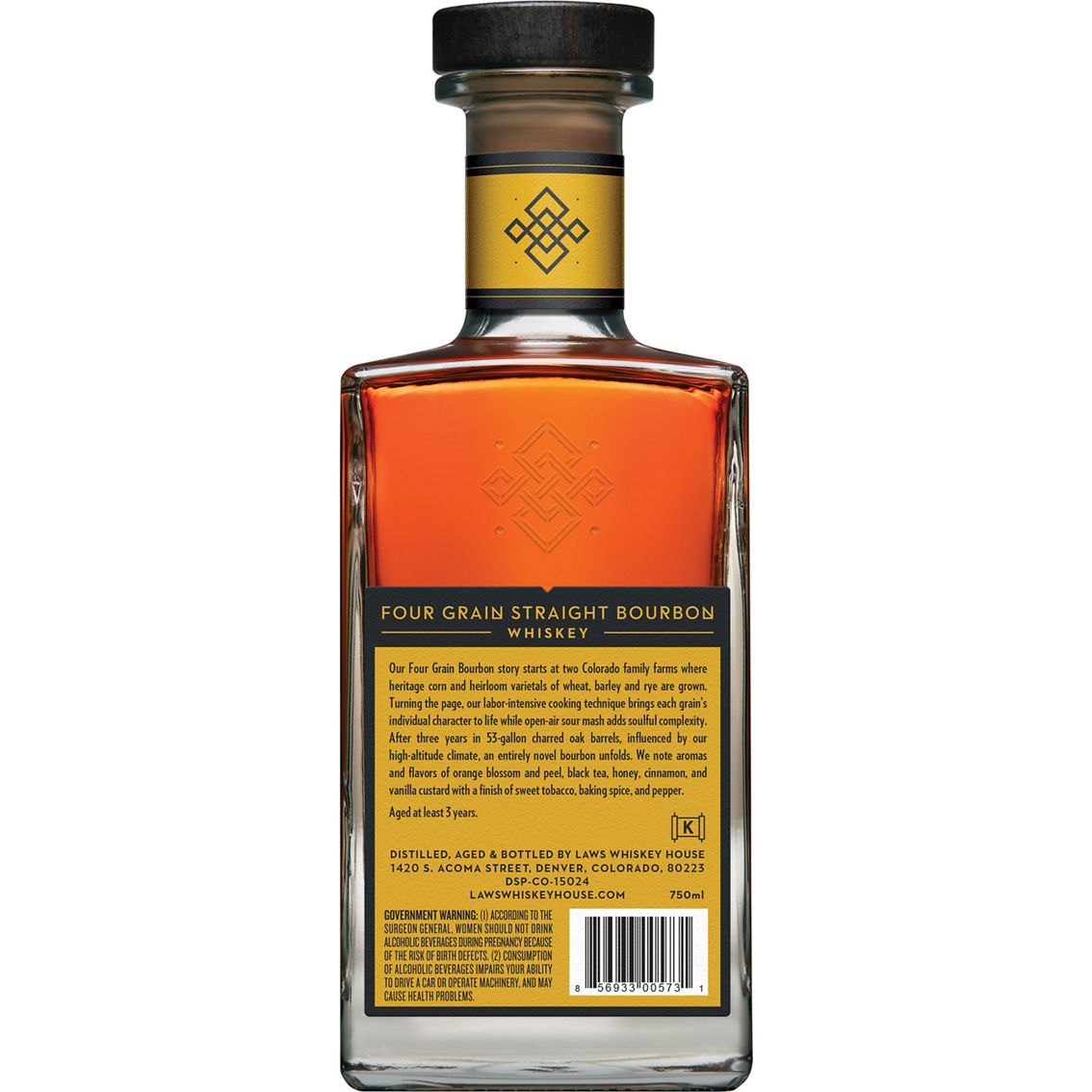 Law Whiskey House Laws Four Grain Straight Bourbon 750ml - Image 2 of 2