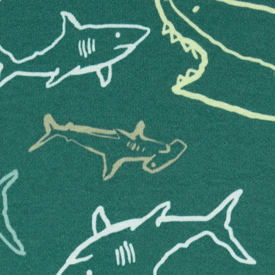 Carter's Little Boys Shark Print 4 pc. Pajama Set - Image 3 of 3