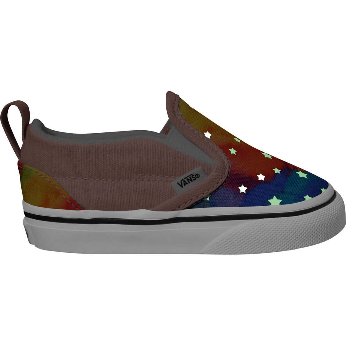 Vans Toddler Girls Slip-On V Rainbow Galaxy Sneakers - Image 2 of 2