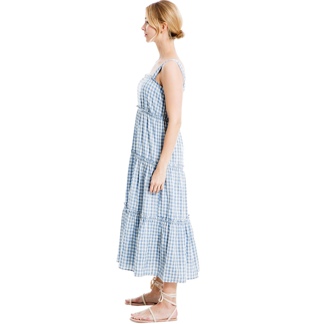 Max Studio Textured Smocked Back Midi Dress - Image 3 of 3