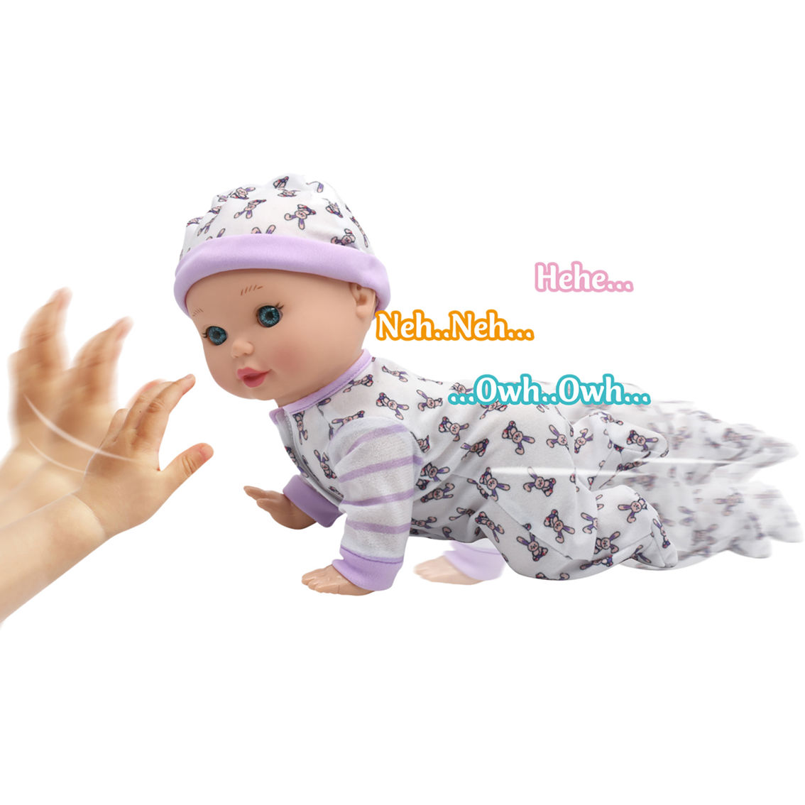 New Adventures Little Darlings: Crawling Baby Playset with Baby Doll - Image 4 of 7