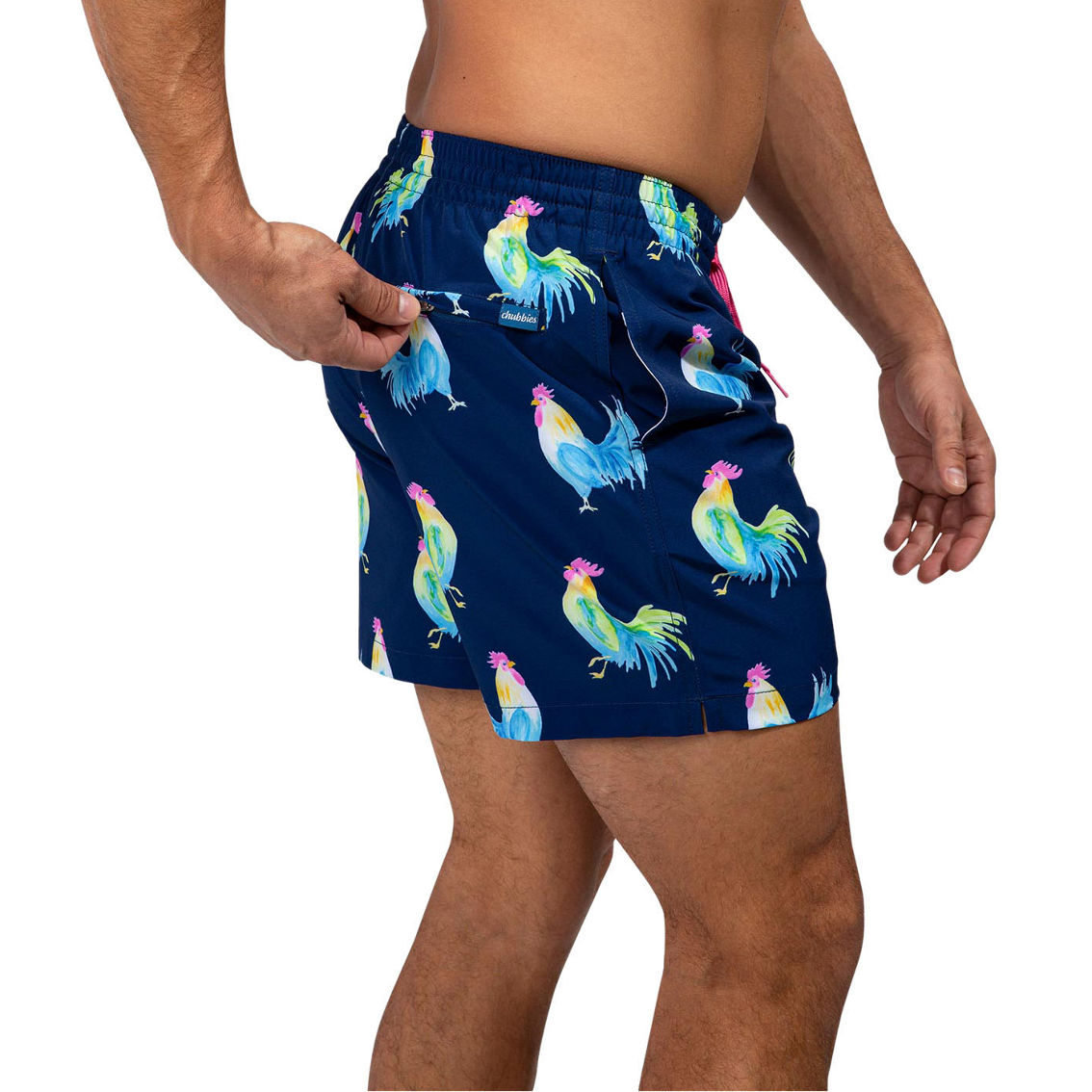 Chubbies The Fowl Plays 5.5 in. Lined Classic Swim Trunks - Image 2 of 2