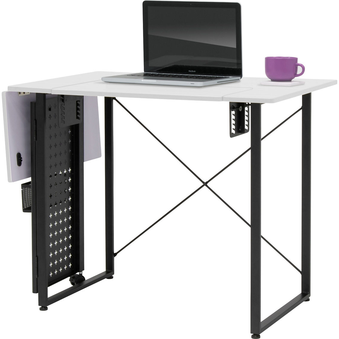 Studio Designs Pivot Panel Sewing Table, White - Image 5 of 9