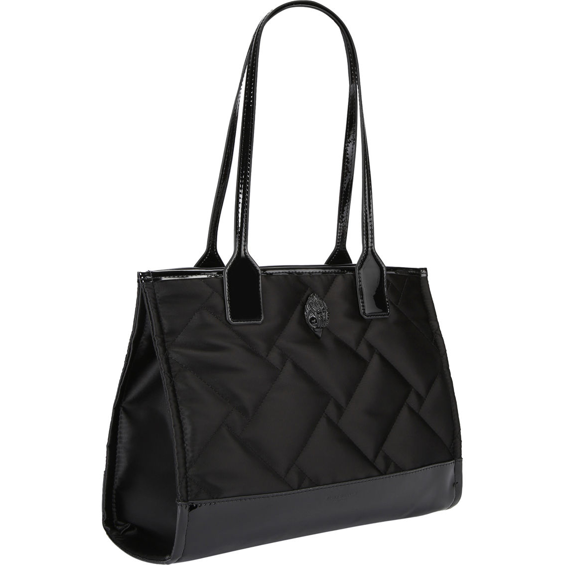 Kurt Geiger Black Recycled Square Small Shopper - Image 2 of 6