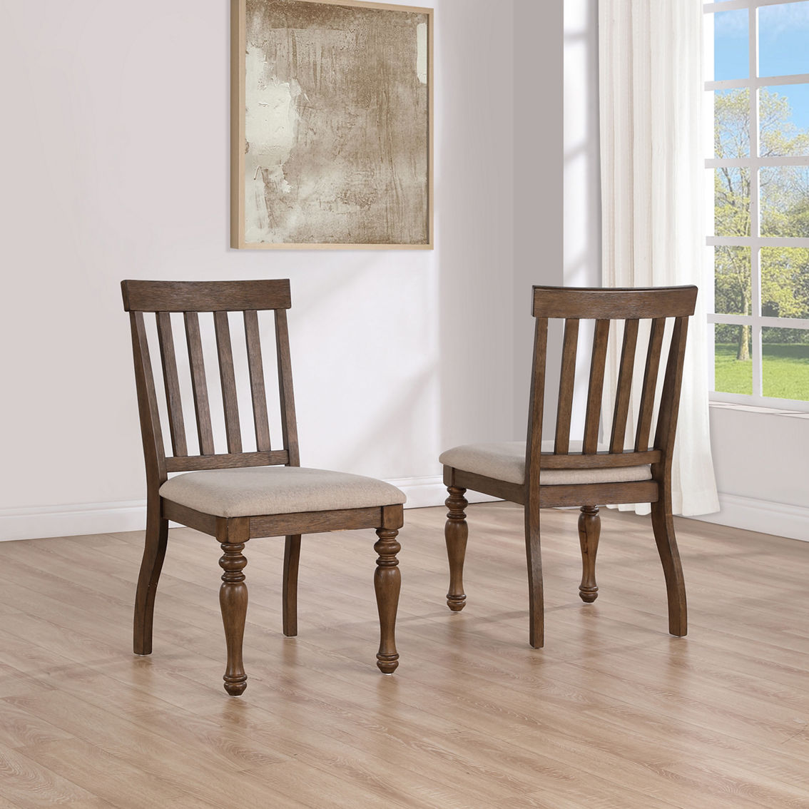 Steve Silver Joanna Brown Side chairs 2 pk. - Image 2 of 4