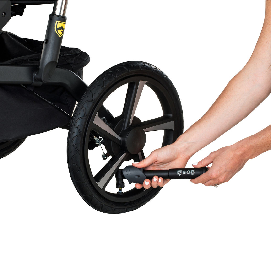 BOB Gear Deluxe Handlebar Console with Tire Pump for Single Jogging Strollers - Image 2 of 2