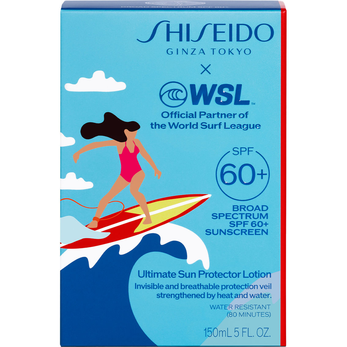Shiseido Limited-Edition World Surf League Ultimate SPF 60+ Sun Protector Lotion - Image 2 of 3