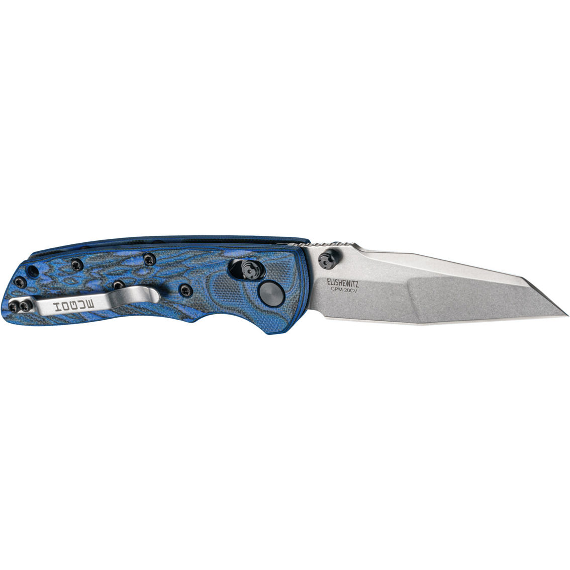 Hogue Deka Manual Folding Knife, Wharncliffe Point, SS/Blue G10 - Image 2 of 2