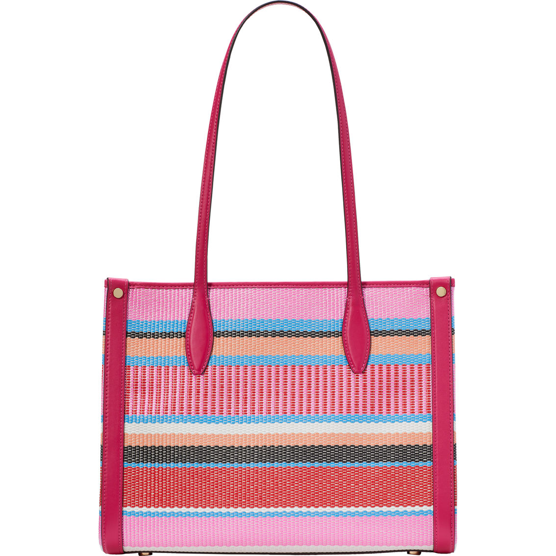 Kate Spade Market Striped Woven Straw Medium Tote - Image 2 of 5