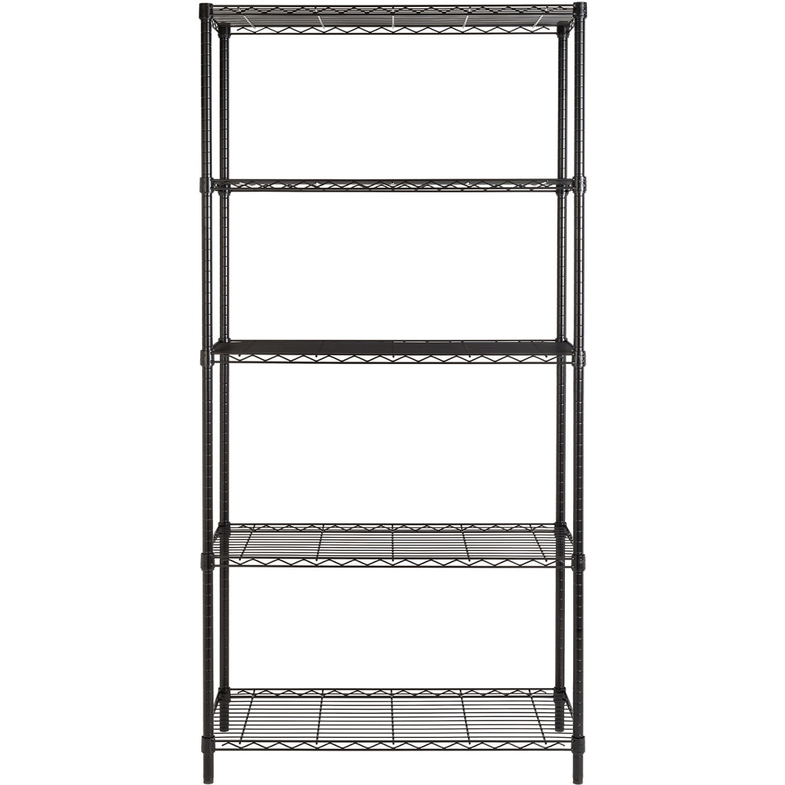 Honey Can Do 5 Tier Black Shelving System - Image 4 of 7
