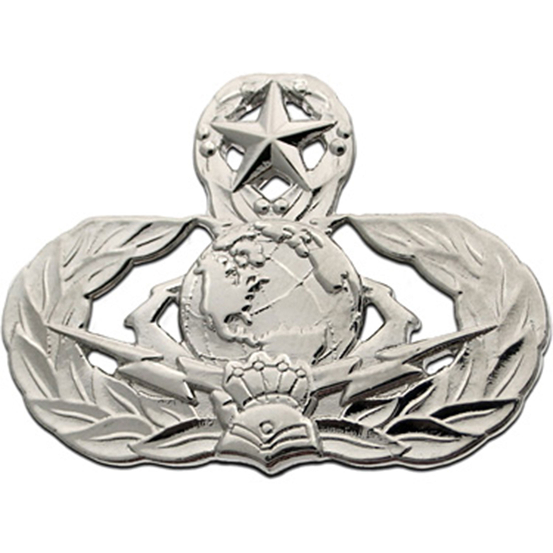 Air Force Master Cyberspace Support Badge Mirror Finish Midsize