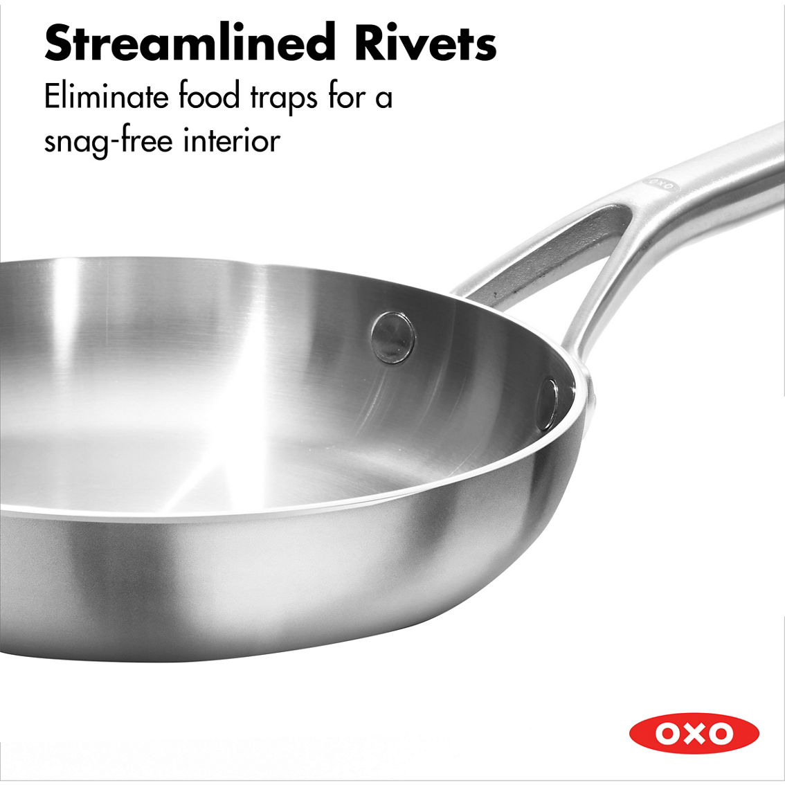 OXO Mira 3-Ply Stainless Steel Frying Pan - Image 5 of 6