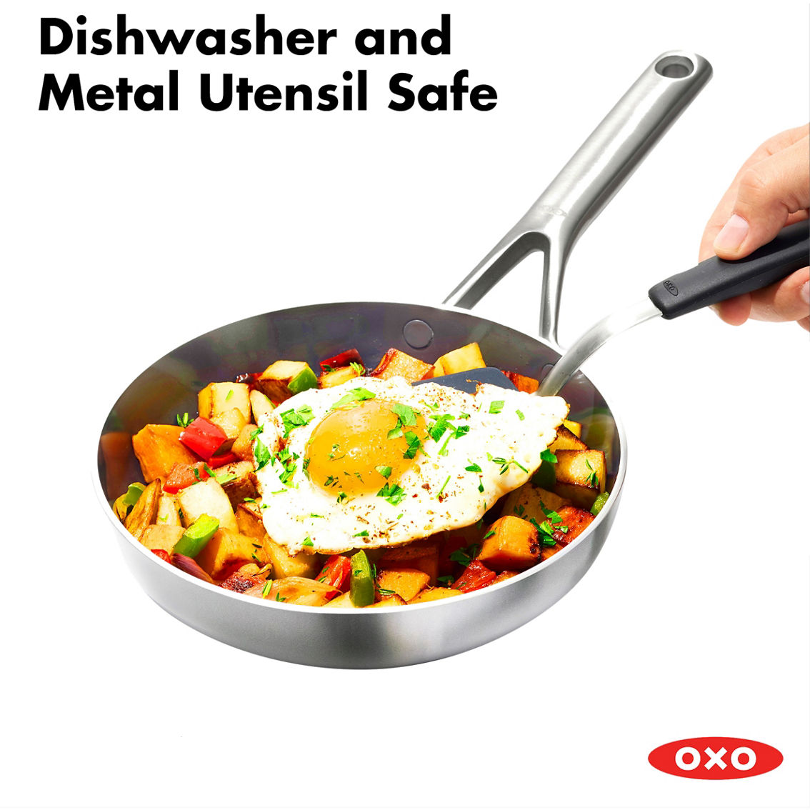 OXO Mira 3-Ply Stainless Steel Frying Pan - Image 6 of 6