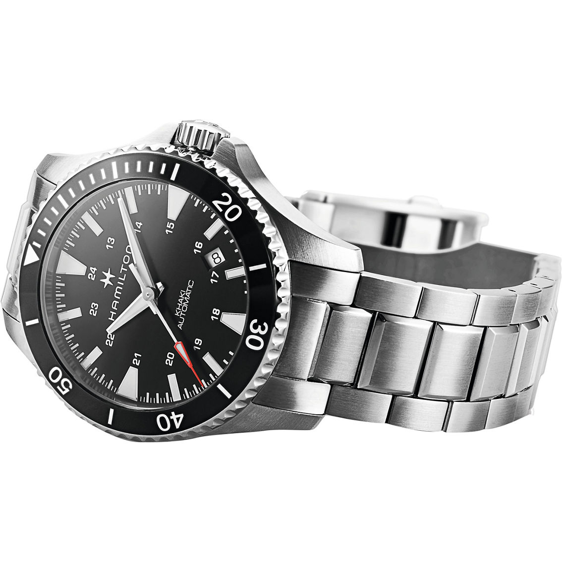 Hamilton Men's / Women's Khaki Navy Scuba Automatic Watch H82335131 - Image 2 of 2