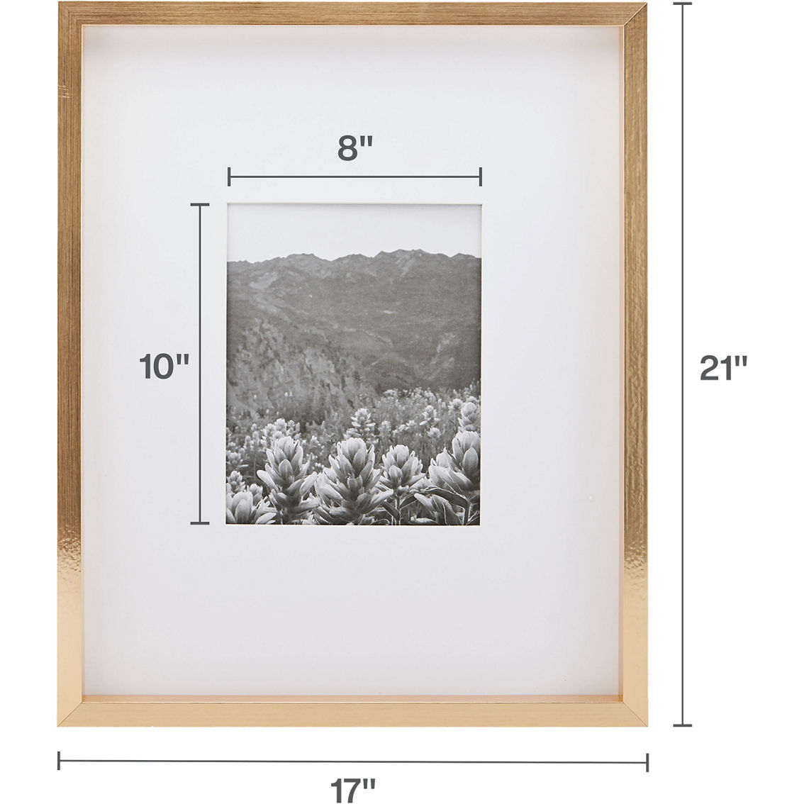 Mikasa Home 8x10 / 16x20 Gold Gallery Frame - Image 2 of 6