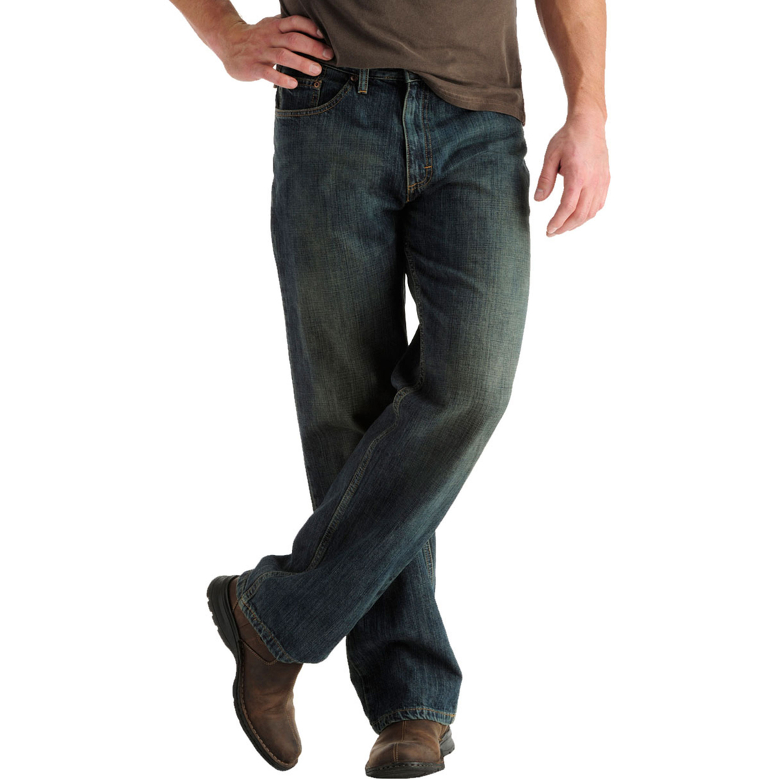 men's lee premium select relaxed straight leg jeans
