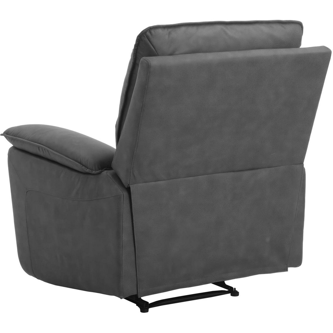 DHP Labatte Recliner with Dual USB Port, Charcoal Faux Leather - Image 2 of 8