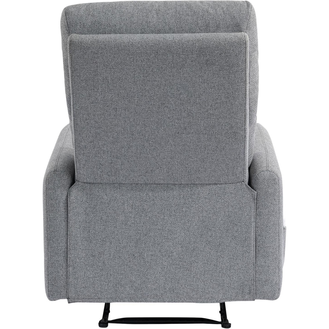 DHP Kai Power Recliner Chair with 8 Zone Massage and Lumbar Heat, Dark Gray Linen - Image 3 of 8