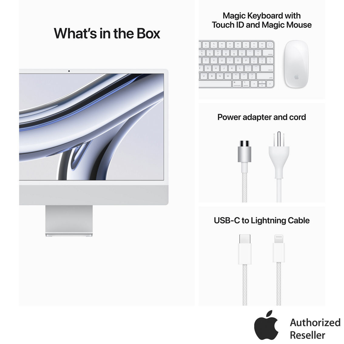 Apple iMac 24 in. Retina 4.5K Display M3 8 Core CPU 8 Core GPU 16GB RAM 512GB SSD - Image 9 of 9