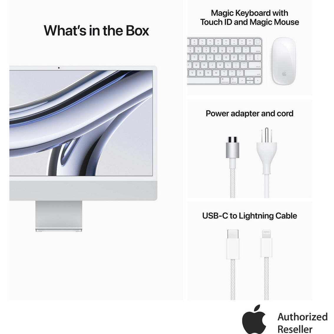 Apple iMac 24 in. Retina 4.5K Display M3 8 Core CPU 8 Core GPU 16GB RAM 256GB SSD - Image 9 of 9