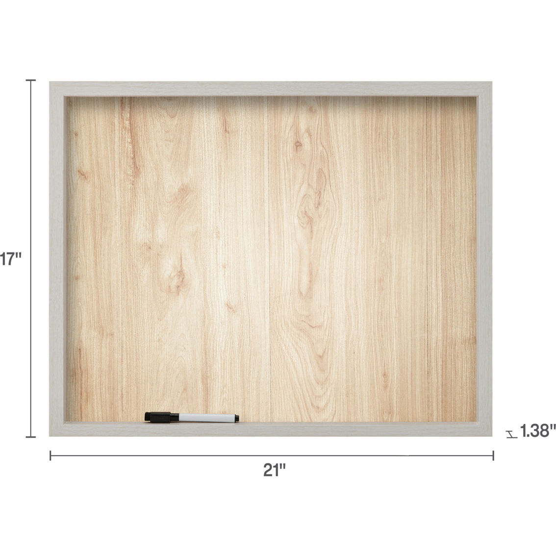 Mikasa Home 21 x 17 in. Natural Whiteboard with Pen - Image 5 of 5