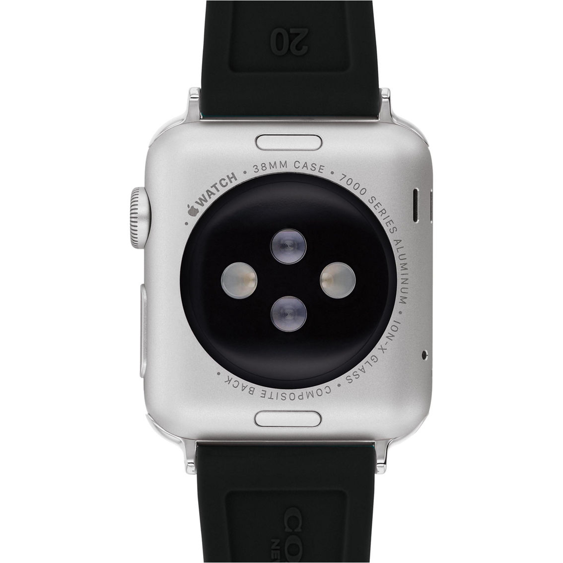 Coach Women's Apple Watch Black Silicone Strap - Image 3 of 4