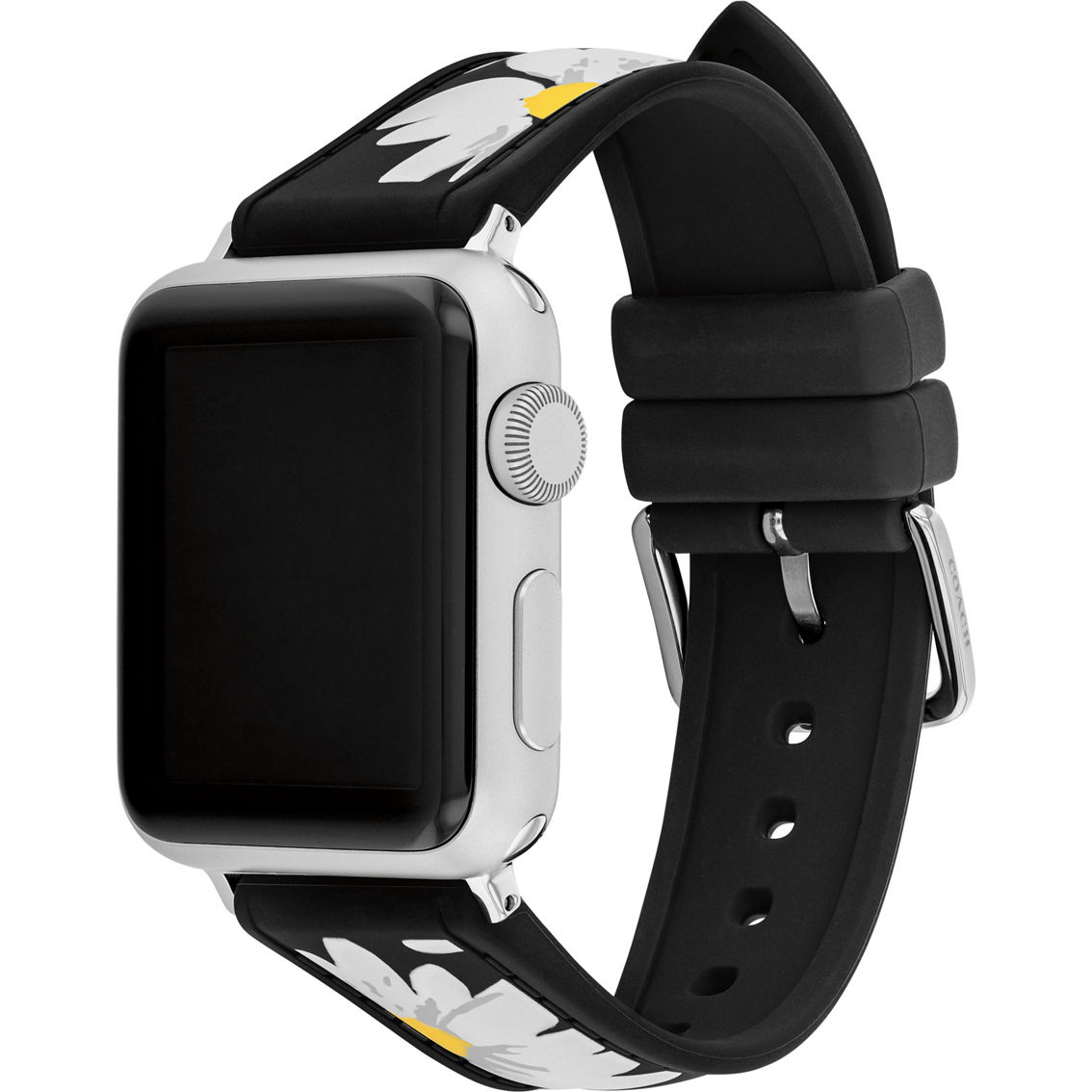 Coach Women's Apple Watch Black Silicone Strap - Image 4 of 4