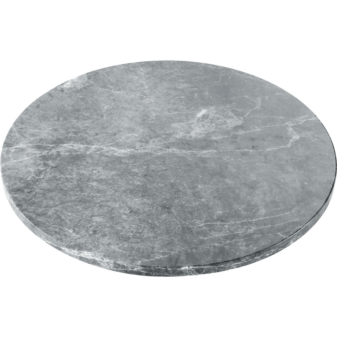 Steve Silver Kaza Round Gray Marble Lazy Susan - Image 3 of 5