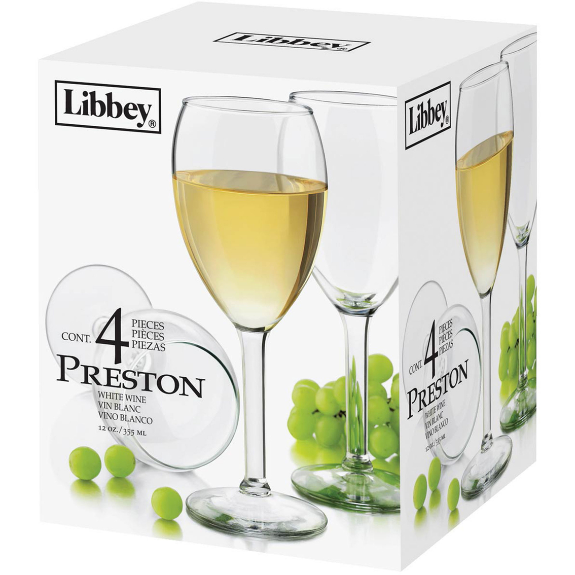 Libbey Preston 4 Pc. White Wine Glass Set