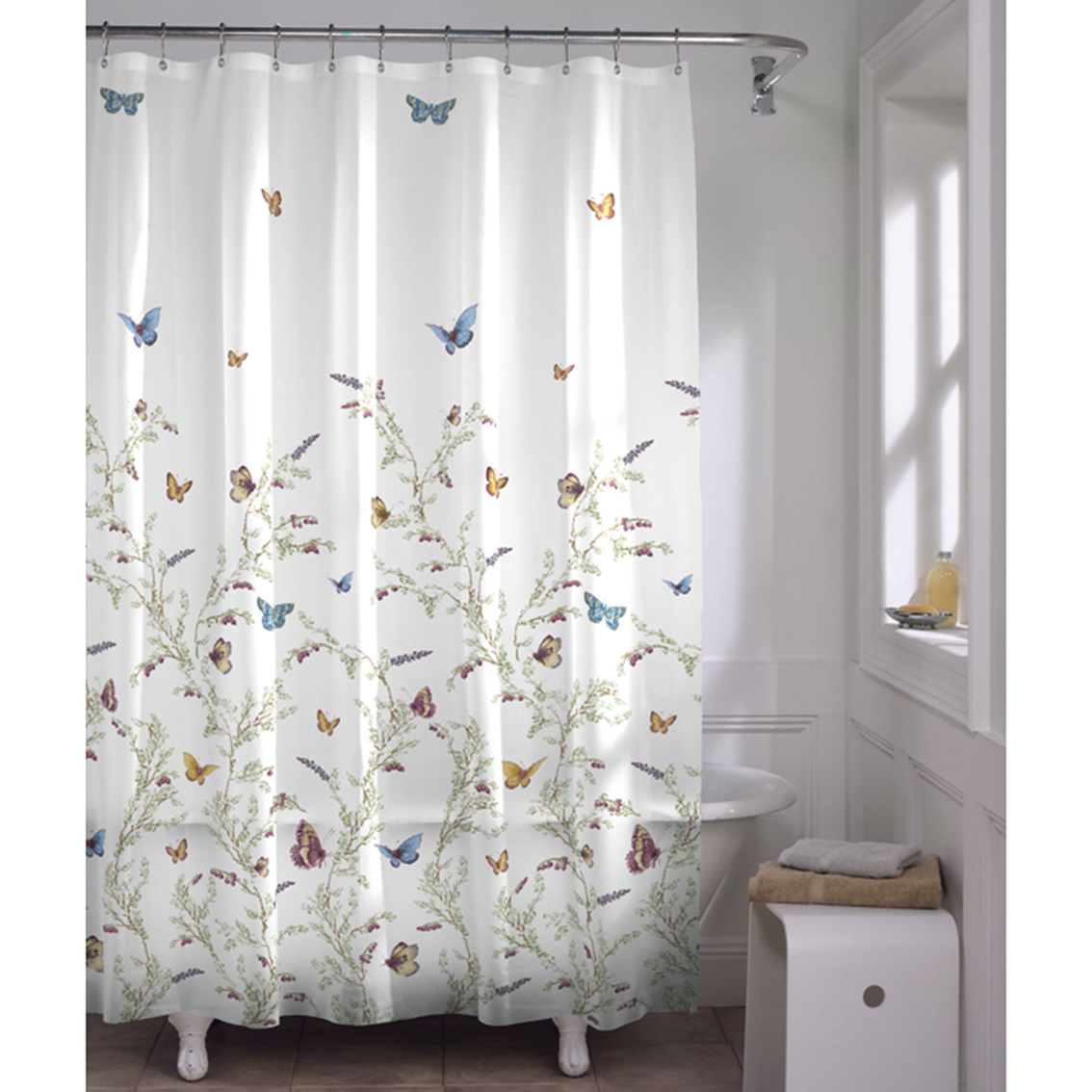 Maytex Garden Flight Peva Shower Curtain | Shower Curtains & Hooks ...