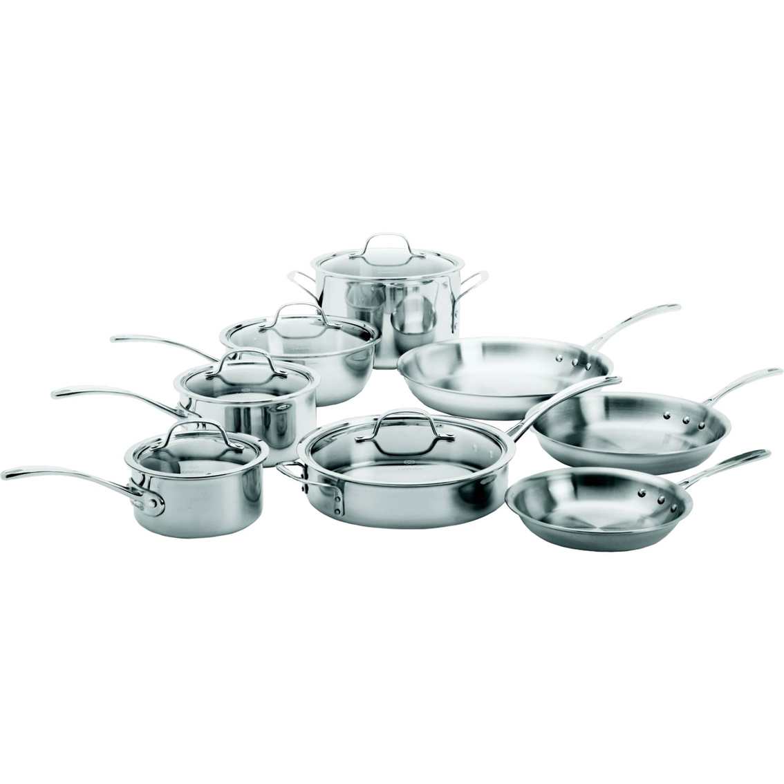 Calphalon Triply 13-piece Stainless Steel Cookware, Stainless Steel, Household