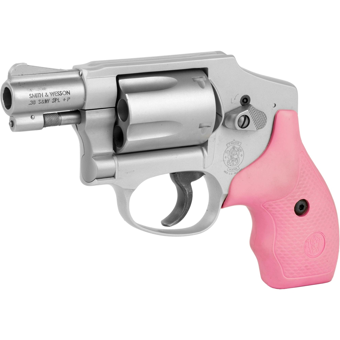 S&W 642 38 Special 1.875 in. Barrel 5 Rds Pink and Blk Grips Revolver SS - Image 3 of 3