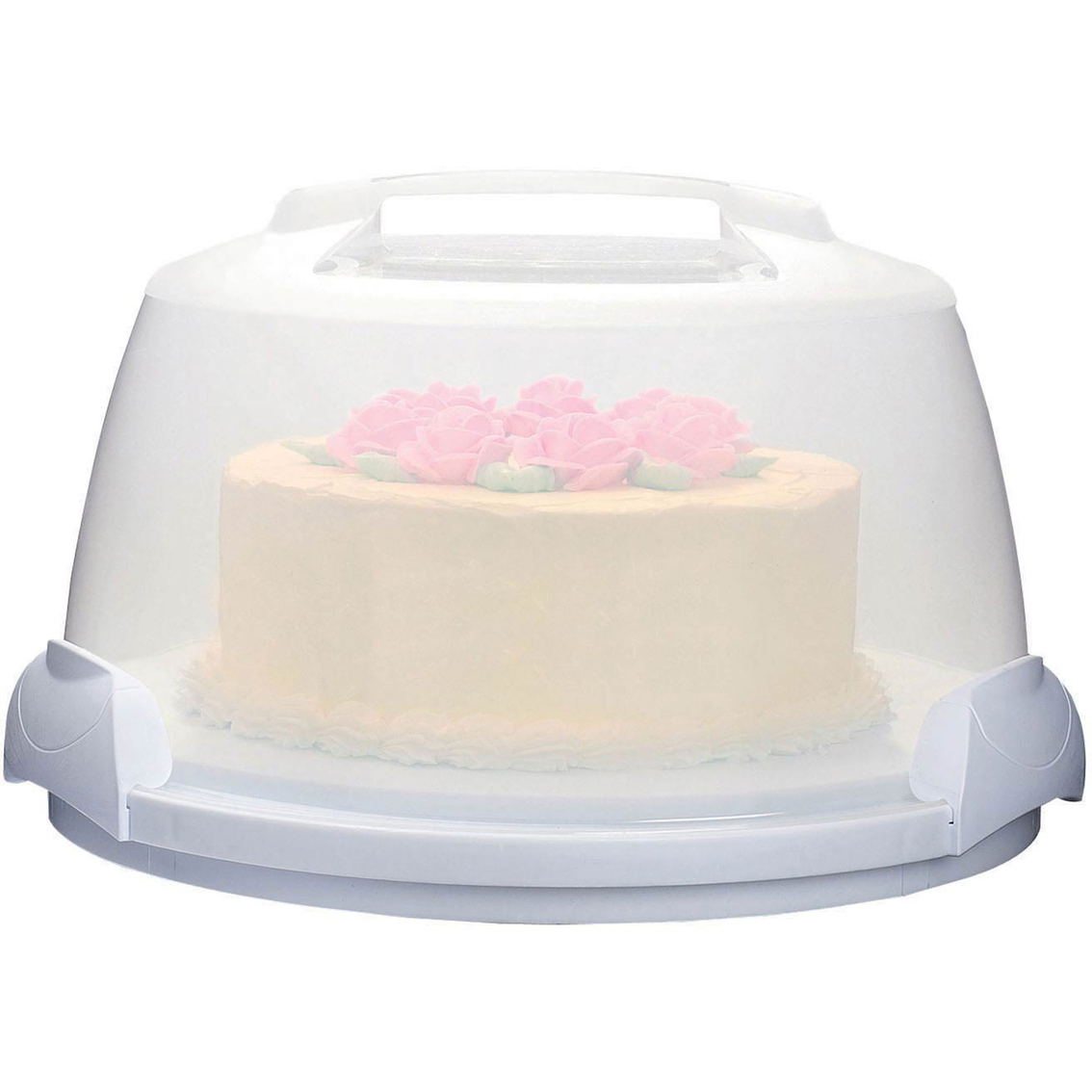 Details about   Wilton Reusable Cake Carrier With Handles 8” X 4” Transportar Boite  New 