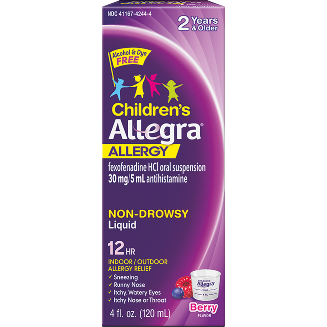 Allegra Child Allergy Liquid Berry Flavor 4 oz.