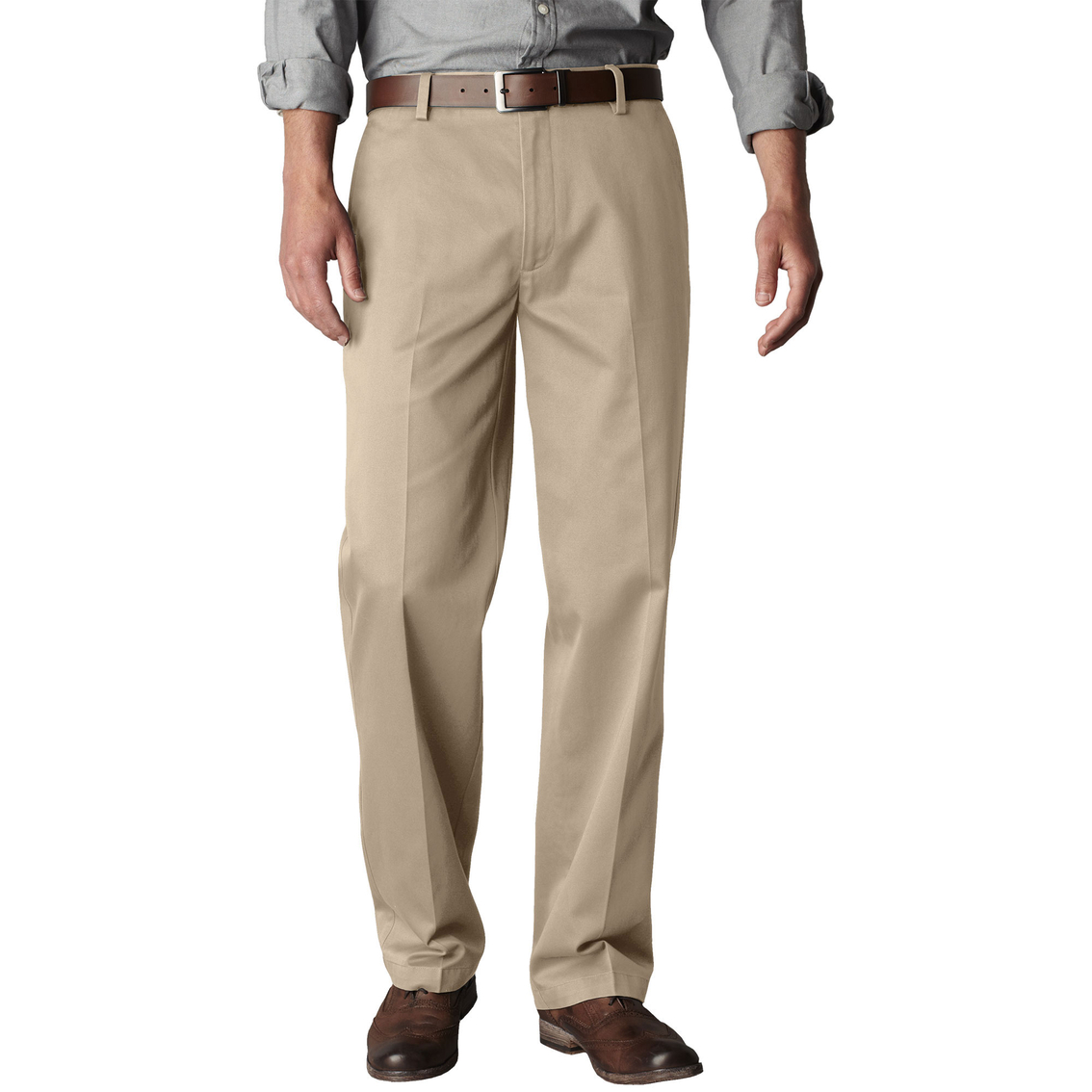 Dockers Signature D2 Khaki Straight Fit Flat Front Pants | Pants ...