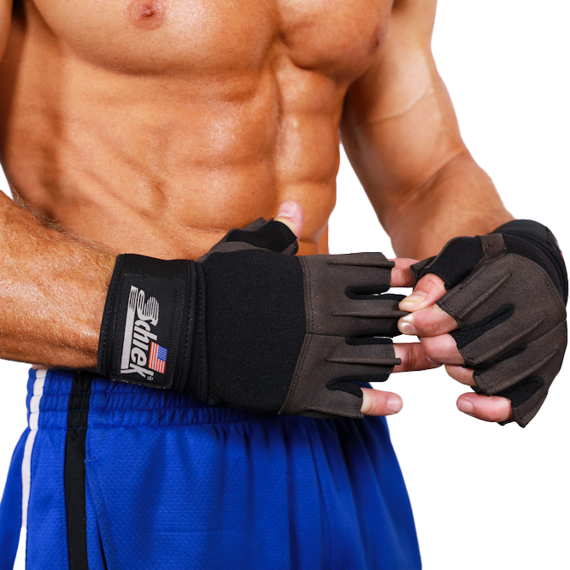 Schiek Platinum Series Lifting Gloves with Wrist Wraps - Image 2 of 2