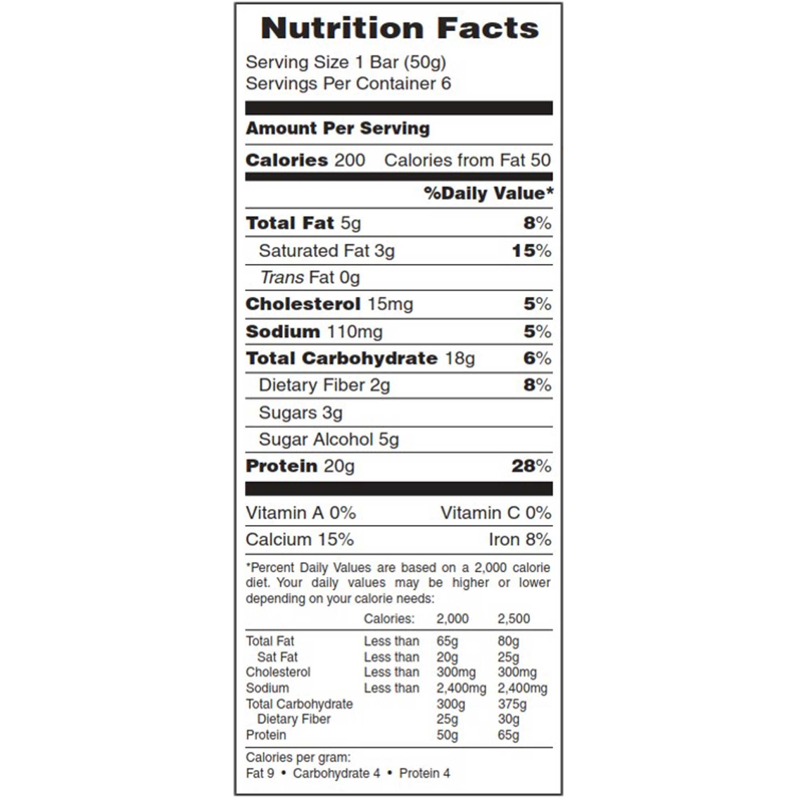 Pure Protein Chewy Chocolate Chip 50g Bar 6 Pk. - Image 2 of 2
