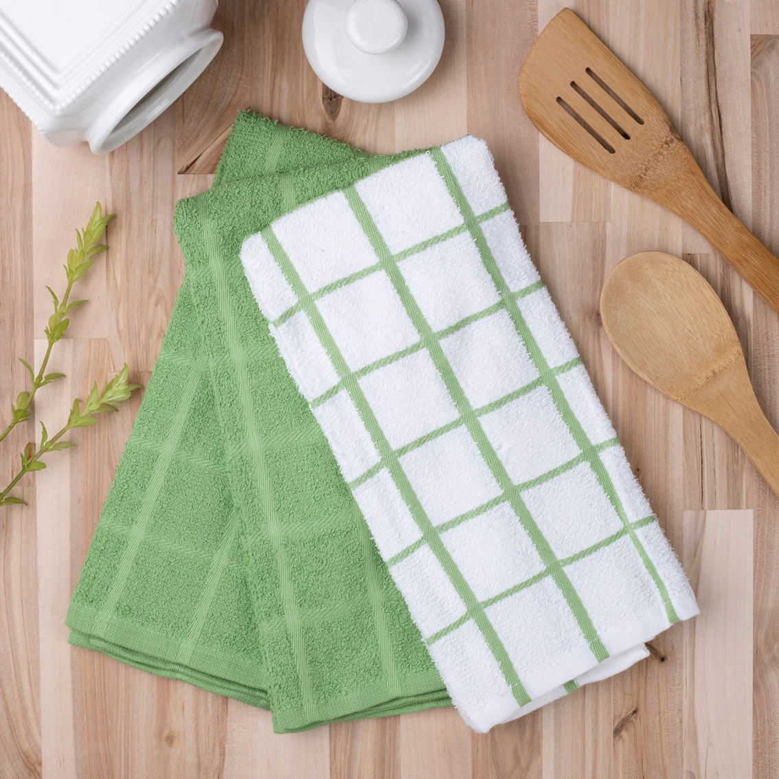 1888 Mills Classic Essentials Deep Claret Kitchen Towels 3 pk. - Image 2 of 3