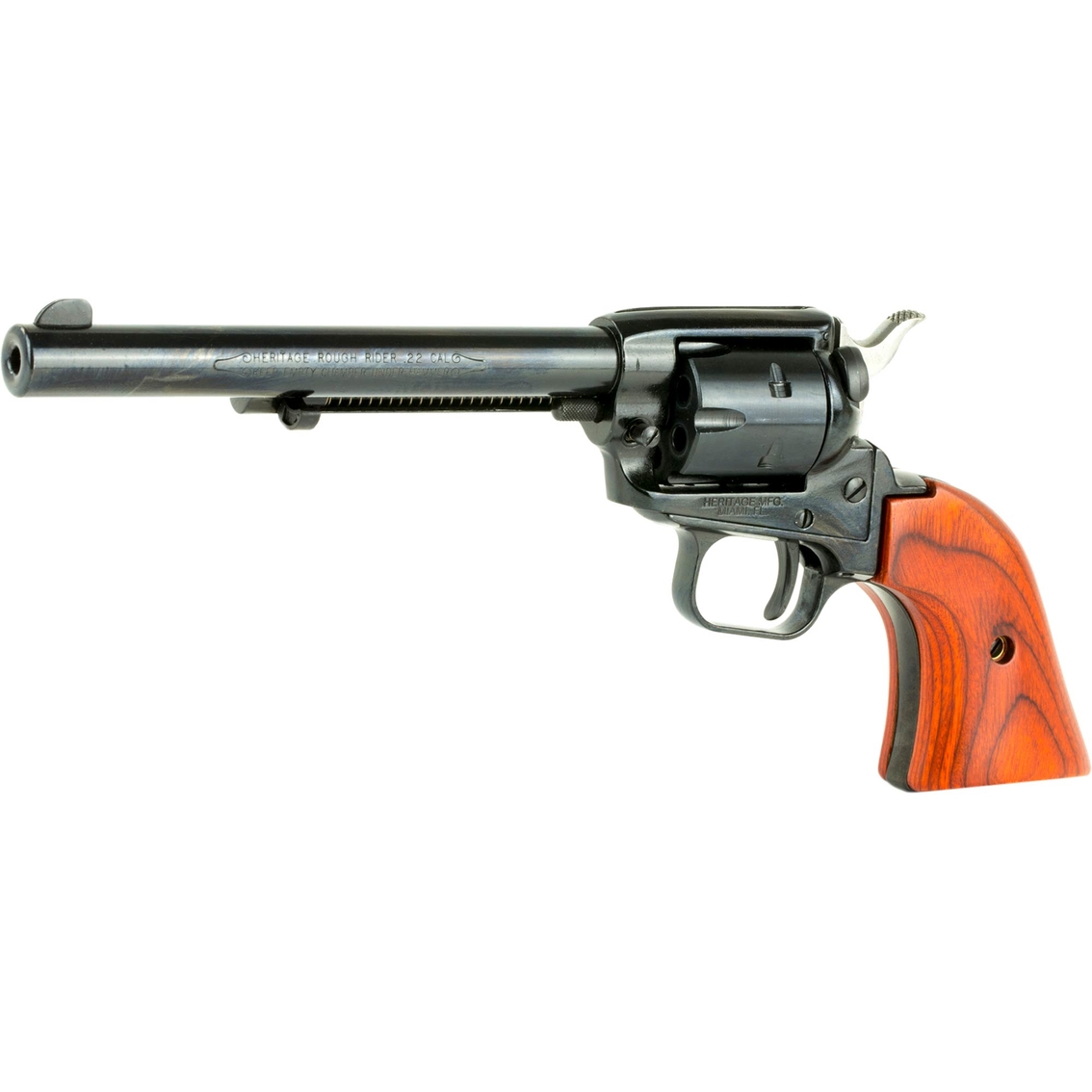 Heritage Rough Rider 22 LR 22 WMR 6.5 in. Barrel 6 Rds Revolver Blued with Wood Box - Image 3 of 3