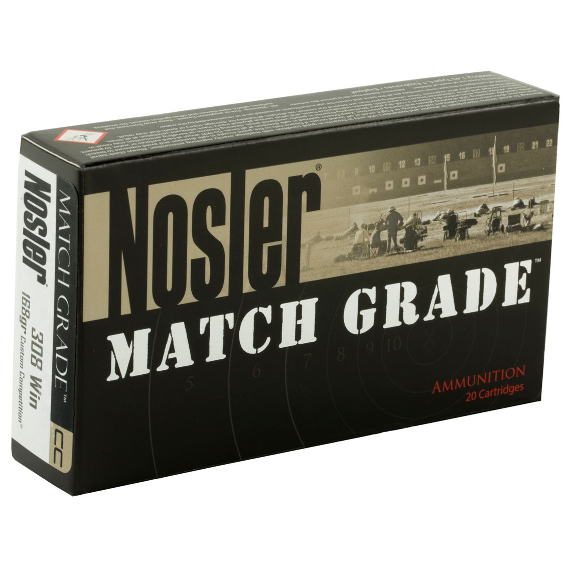 Nosler Match Grade .308 Win 165 Gr. Custom Competition, 20 Rounds - Image 3 of 3