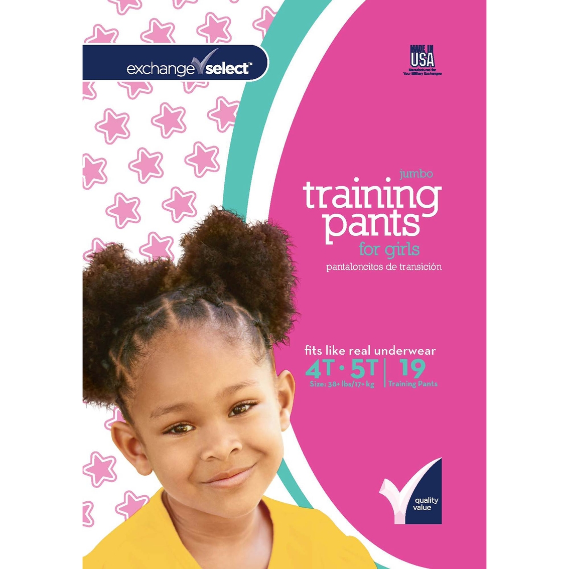 Exchange Select Girls Jumbo Premium Training Pants 4t-5t, 19 Count, Potty  Training, Baby & Toys