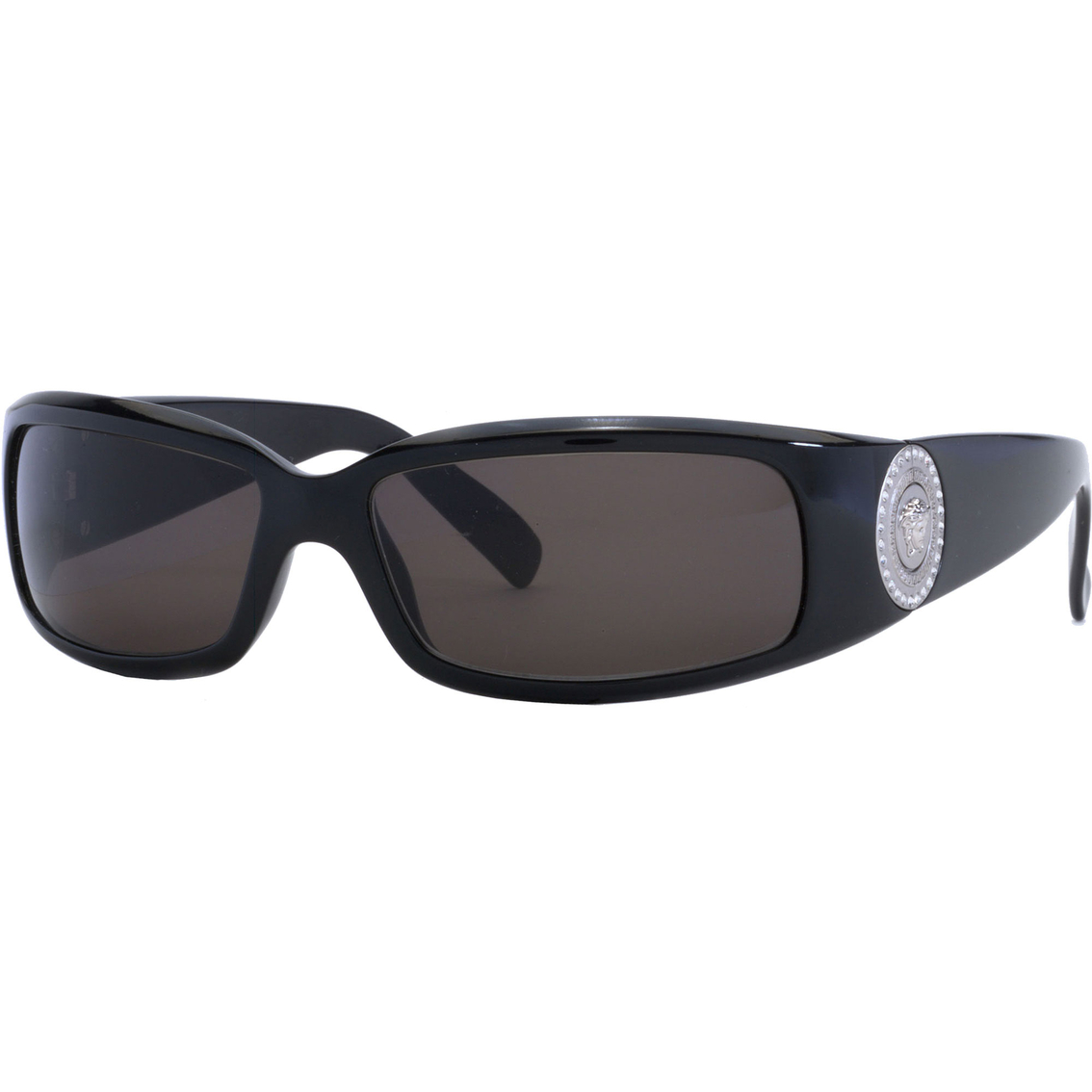 Versace Very Collection Wrap With Silver Crest Sunglasses | Women's ...