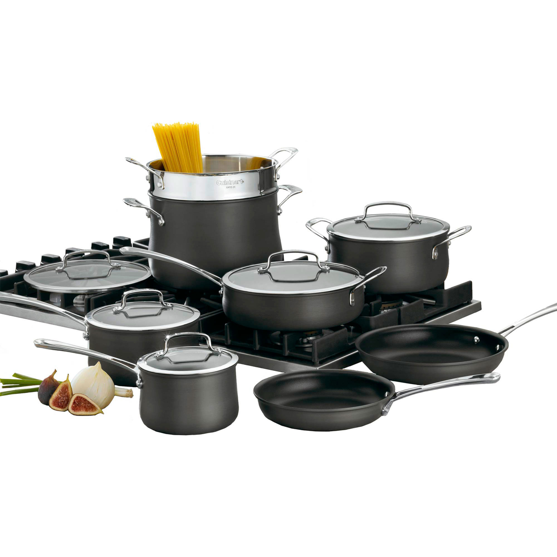Cuisinart Contour Hard Anodized 13 Pc. Cookware Set, Hard Anodized, Household