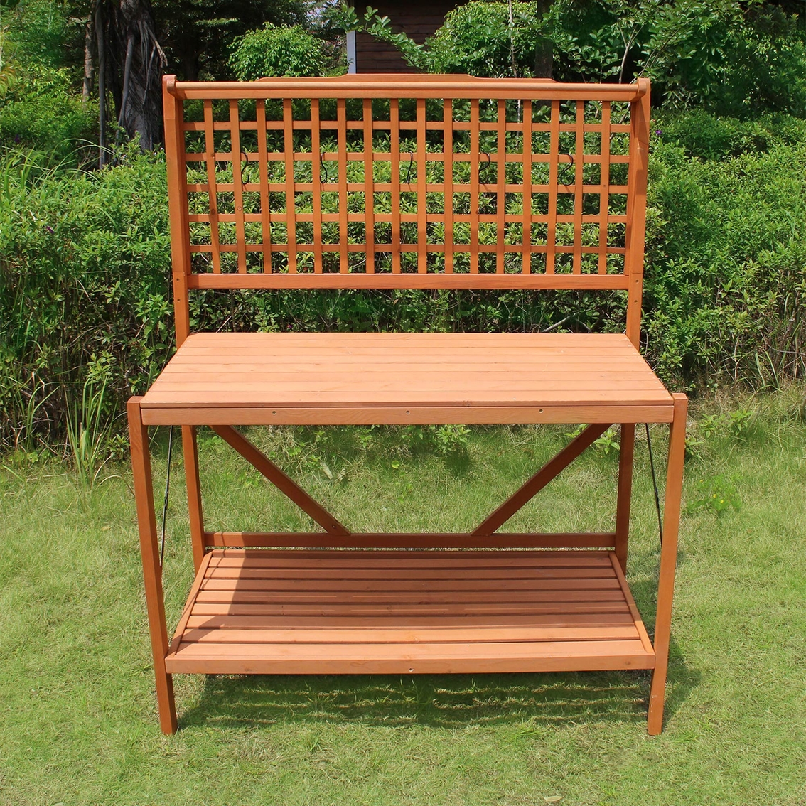 Northbeam Foldable Wood Potting Bench | Benches | More 
